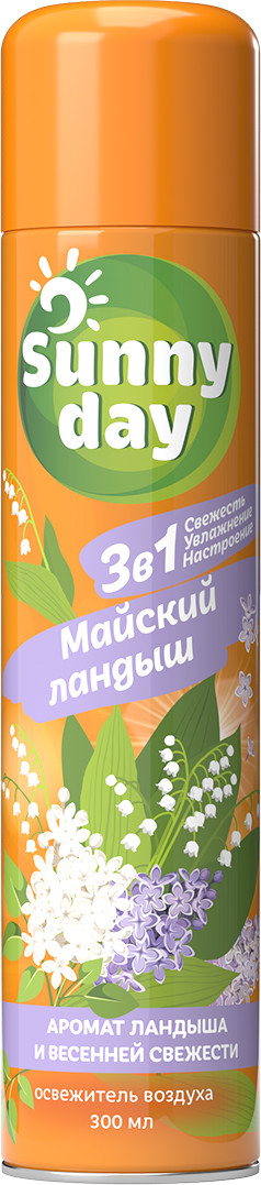 Освежитель воздуха Sunny Day Майский ландыш (300мл)
