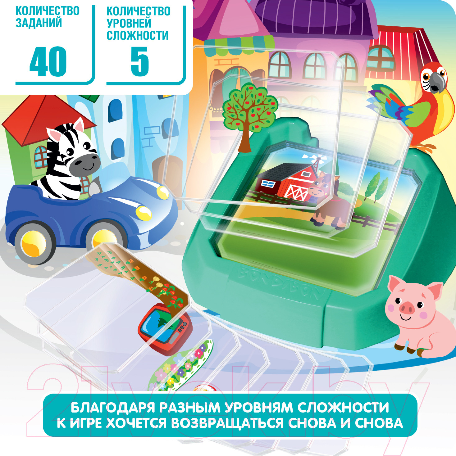 Развивающая игра Bondibon Окружающий мир Нелепицы / ВВ5085 — фото 1