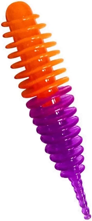 Мягкая приманка Trout Bait Jumbo 50 Сыр COL.25 (Orange/Purple) — фото 3