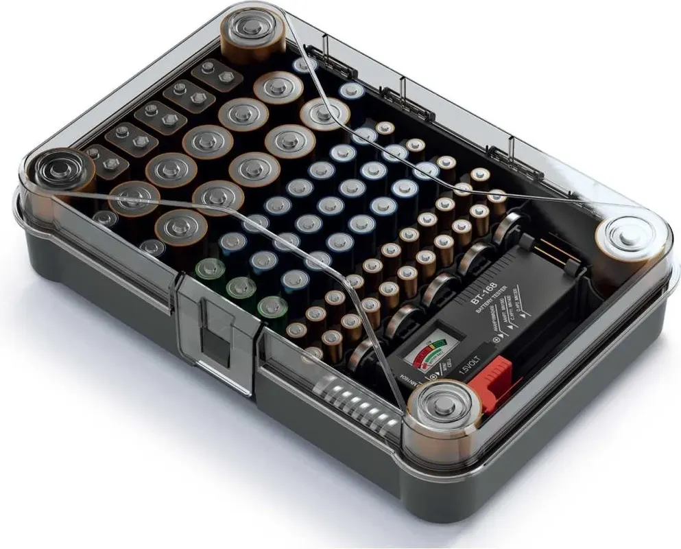 Органайзер для инструментов Kistenberg Battery Box Organiser With Battery Tester / KBBT — фото 1