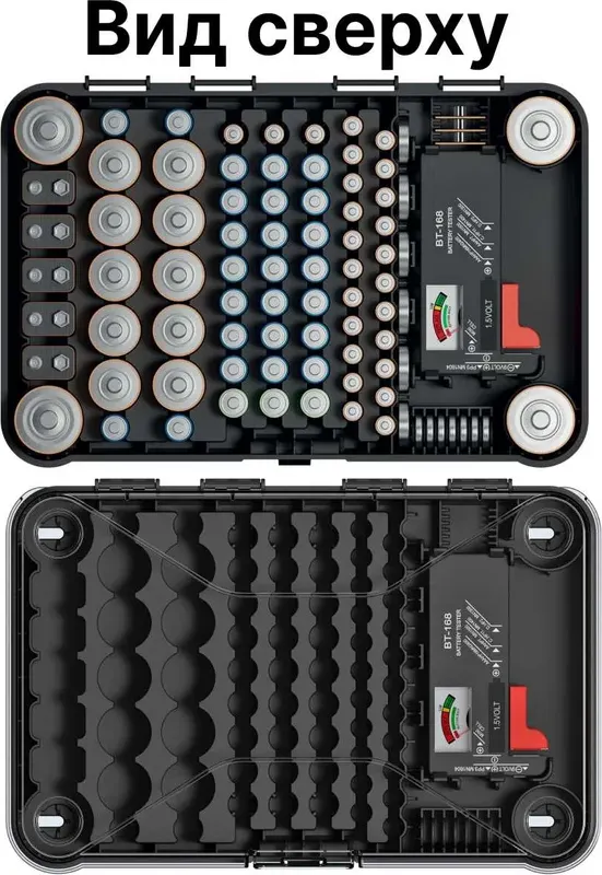 Органайзер для инструментов Kistenberg Battery Box Organiser With Battery Tester / KBBT — фото 3