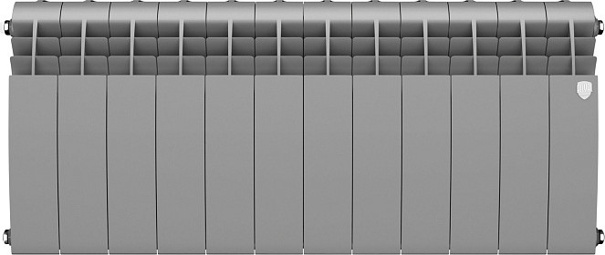 Радиатор биметаллический Royal Thermo BiLiner 350 Silver Satin (12 секций) — фото 2