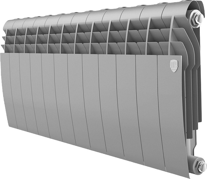 Радиатор биметаллический Royal Thermo BiLiner 350 Silver Satin (12 секций)