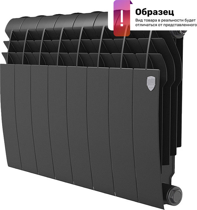 Радиатор биметаллический Royal Thermo BiLiner 350 Noir Sable (7 секций) — фото 2