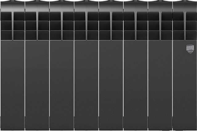 Радиатор биметаллический Royal Thermo BiLiner 350 Noir Sable (7 секций) — фото 3
