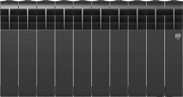 Радиатор биметаллический Royal Thermo BiLiner 350 Noir Sable (10 секций) — фото 2