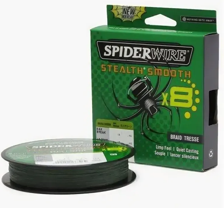 Леска плетеная Berkley Fishing SpiderWire8 0.15мм 150м 16.5кг / 1515226 (темно-зеленый) — фото 2