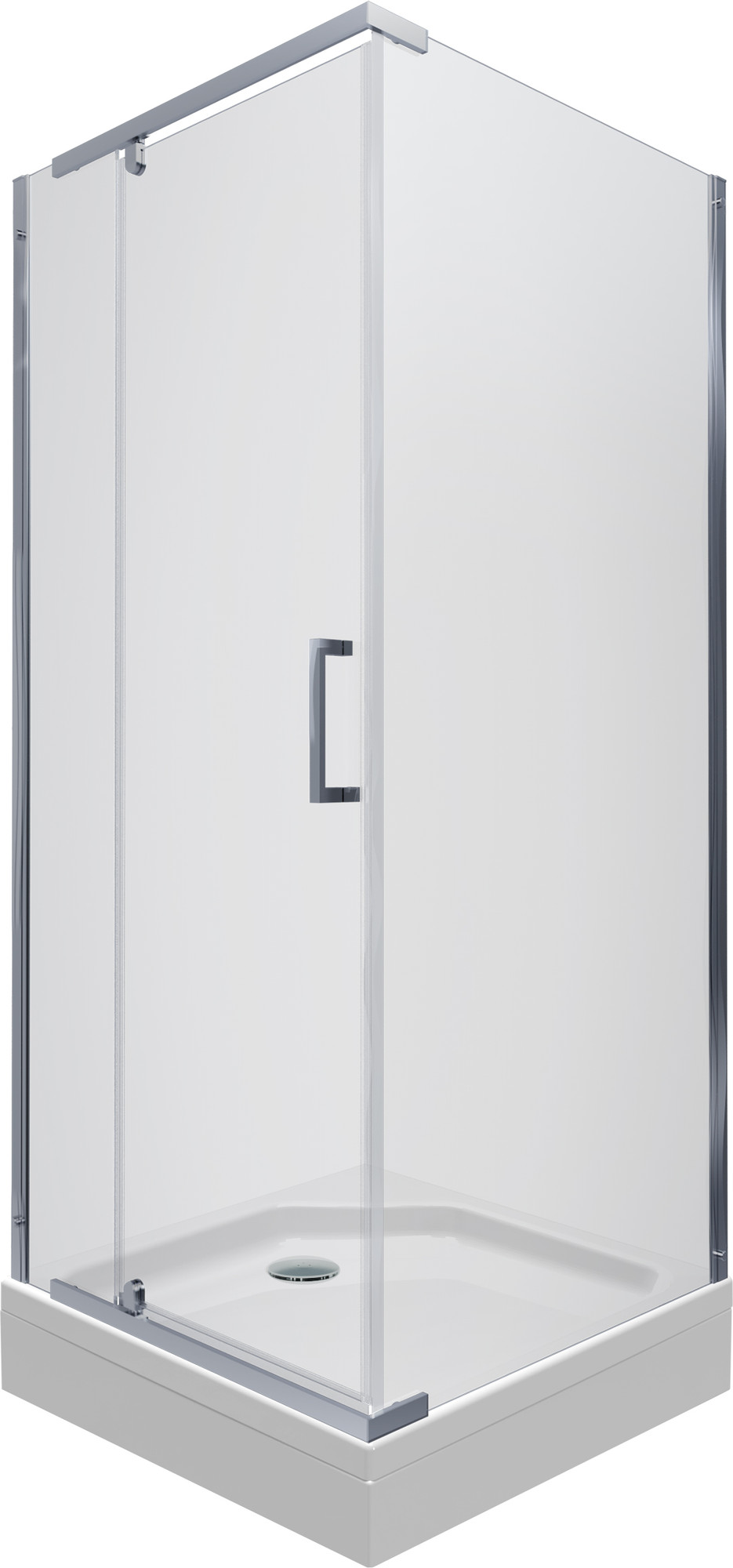 Душевой уголок Triton Терра 90x90 (хром, с поддоном)