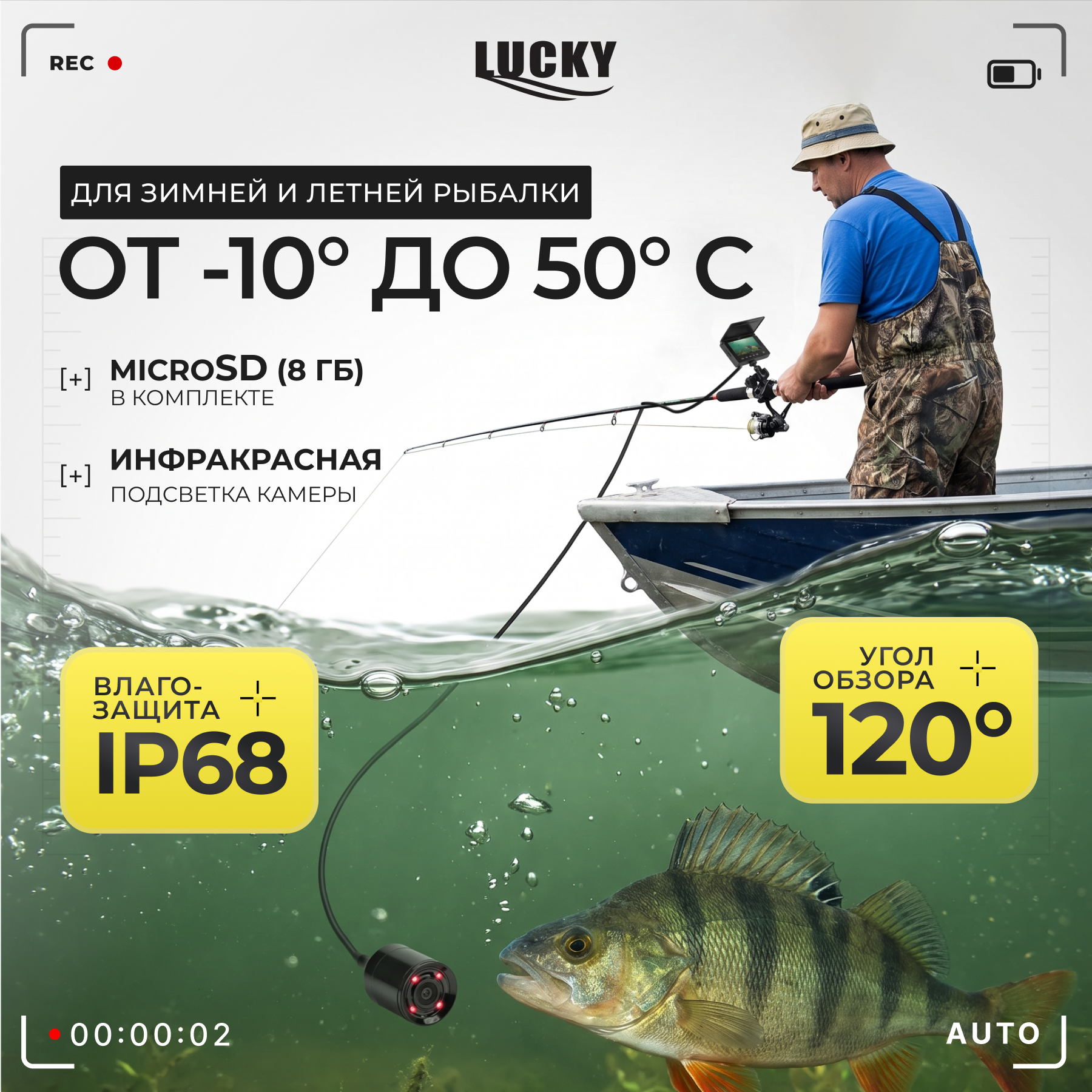 Подводная камера Lucky Seeker FL180AR — фото 2
