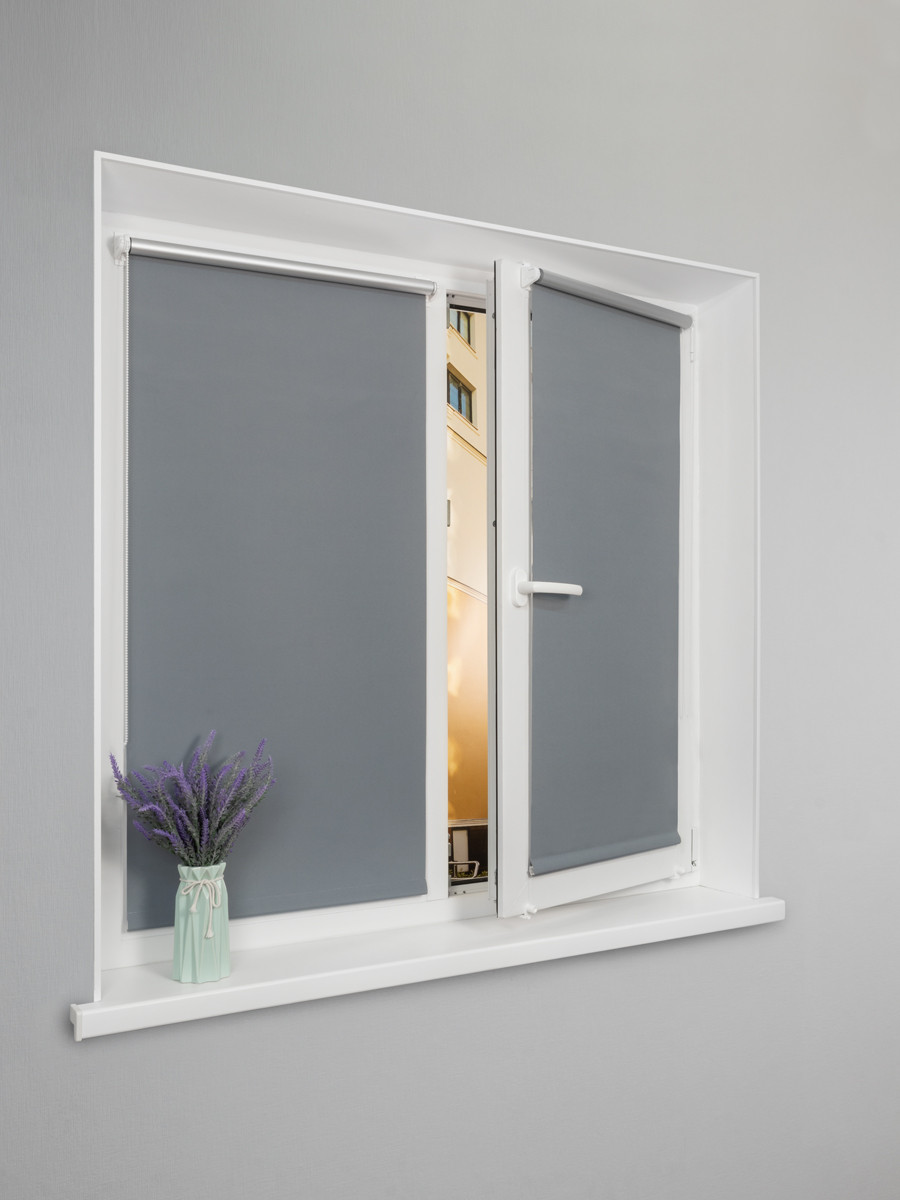Рулонная штора Lm Decor LM 68-10 38x160 (темно-серый) — фото 4