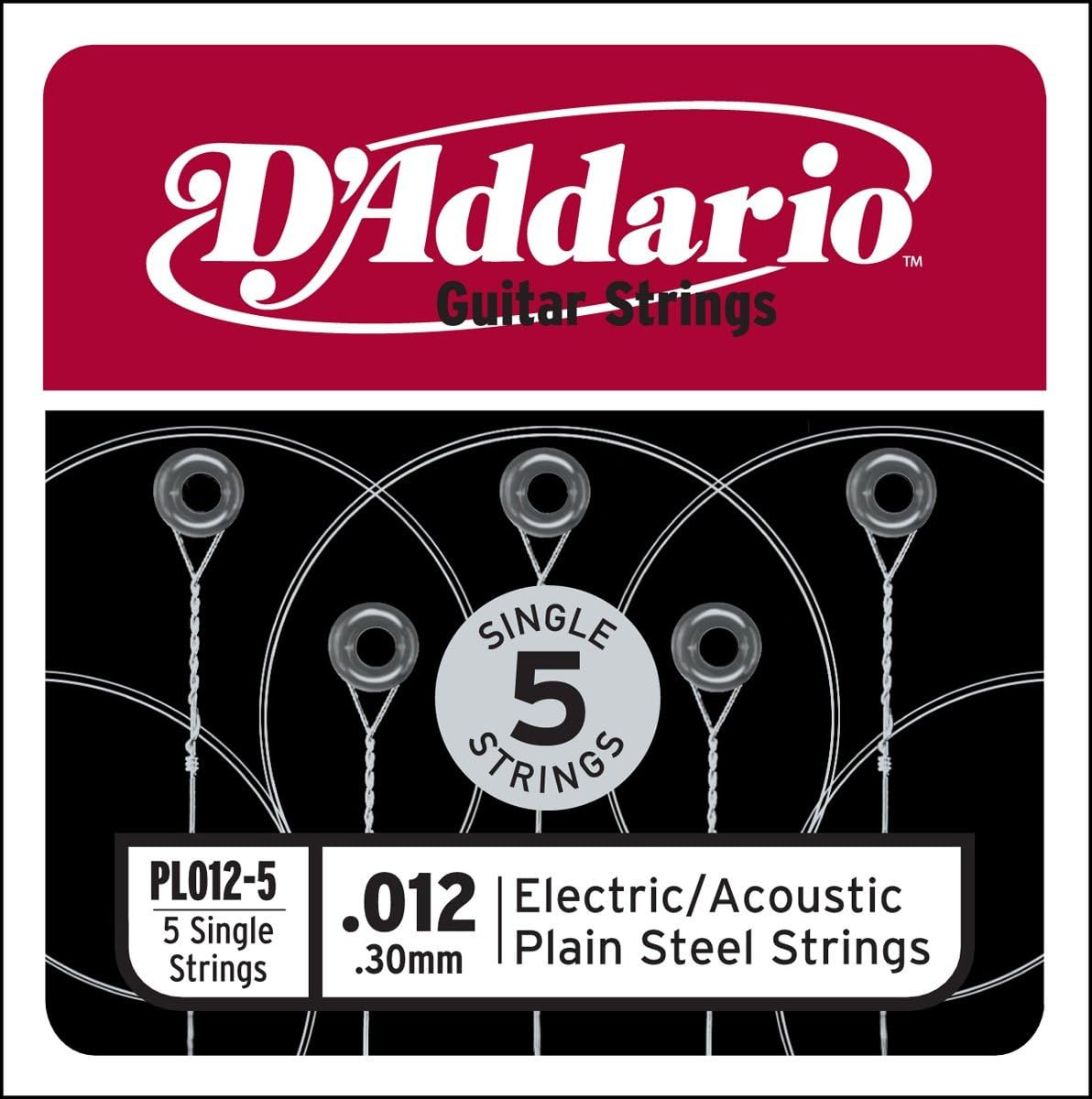 Струны для акустической гитары D'Addario PL012-5 (5шт)