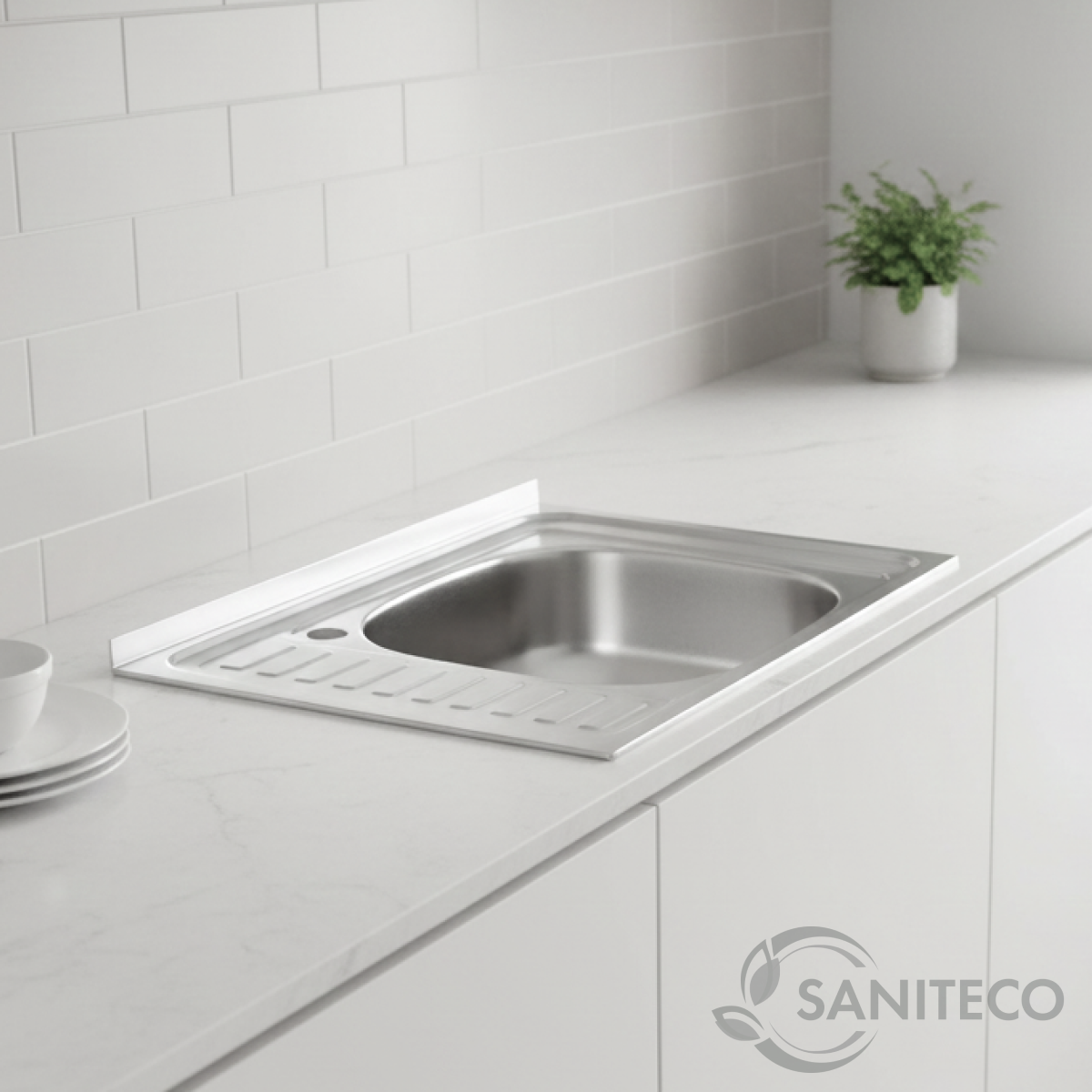 Мойка кухонная Saniteco 5060 L — фото 5