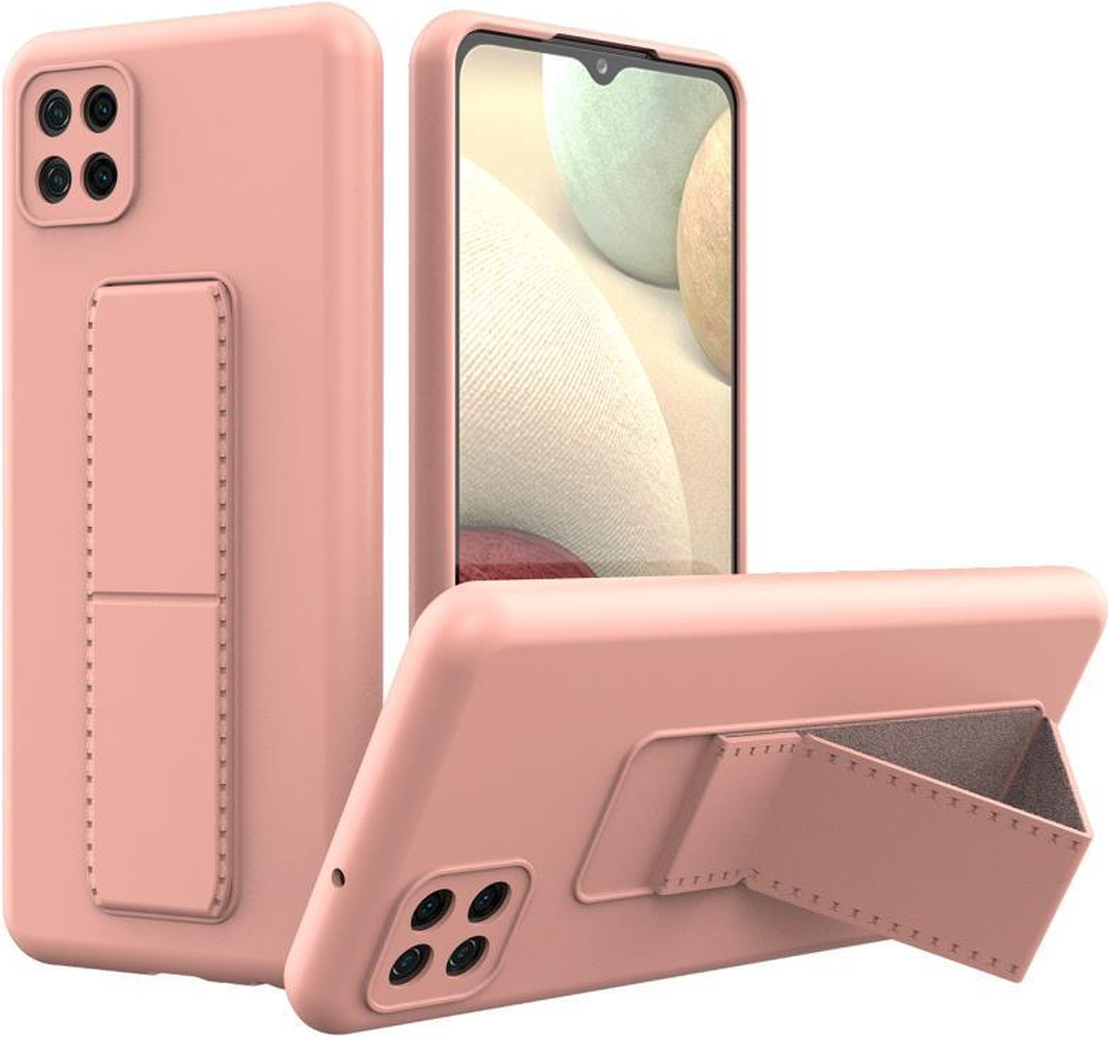 Чехол-накладка Bingo Stand для Galaxy A22S/A22 5G (розовый)