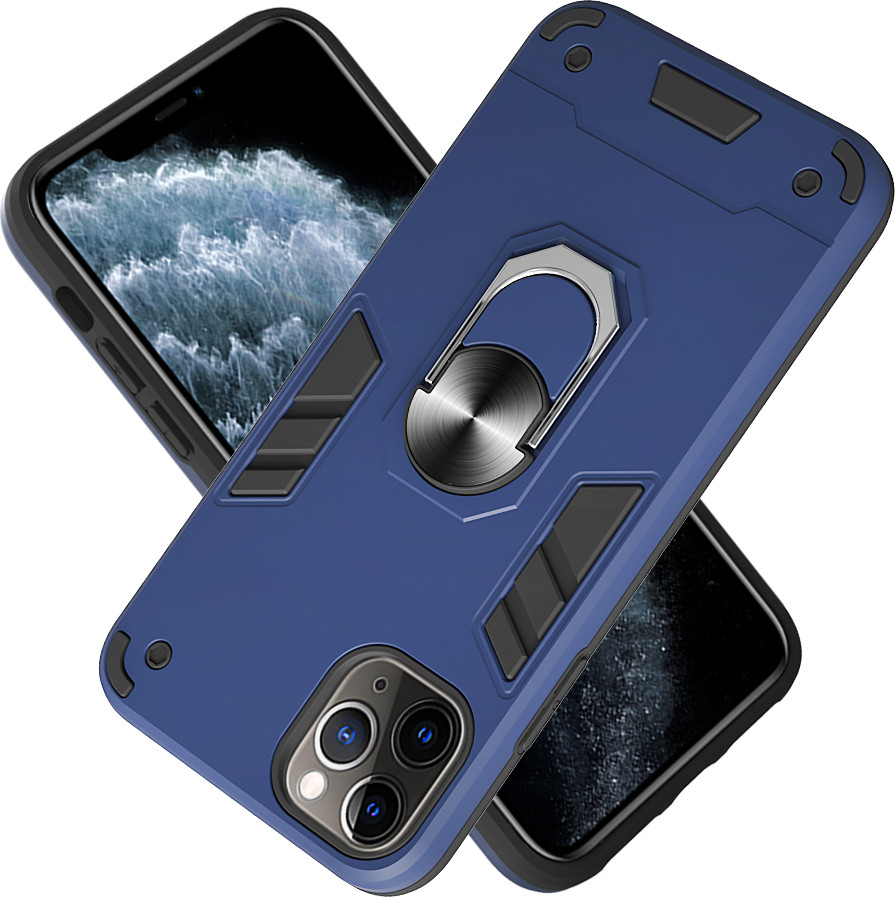 Чехол-накладка Bingo Warrior для iPhone 11 Pro Max (синий) — фото 3
