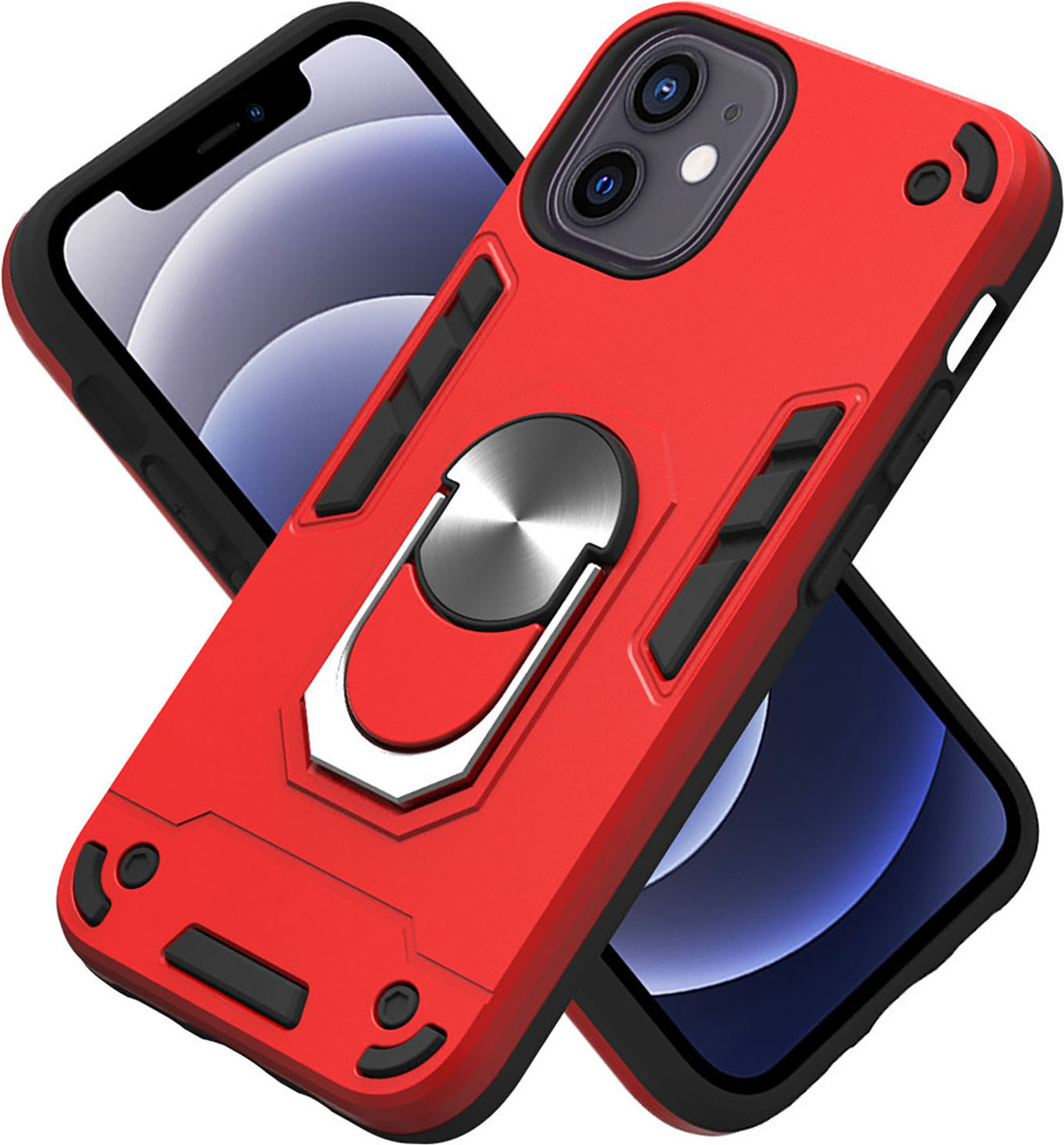 Чехол-накладка Bingo Warrior для iPhone 12 / 12 Pro (красный) — фото 2
