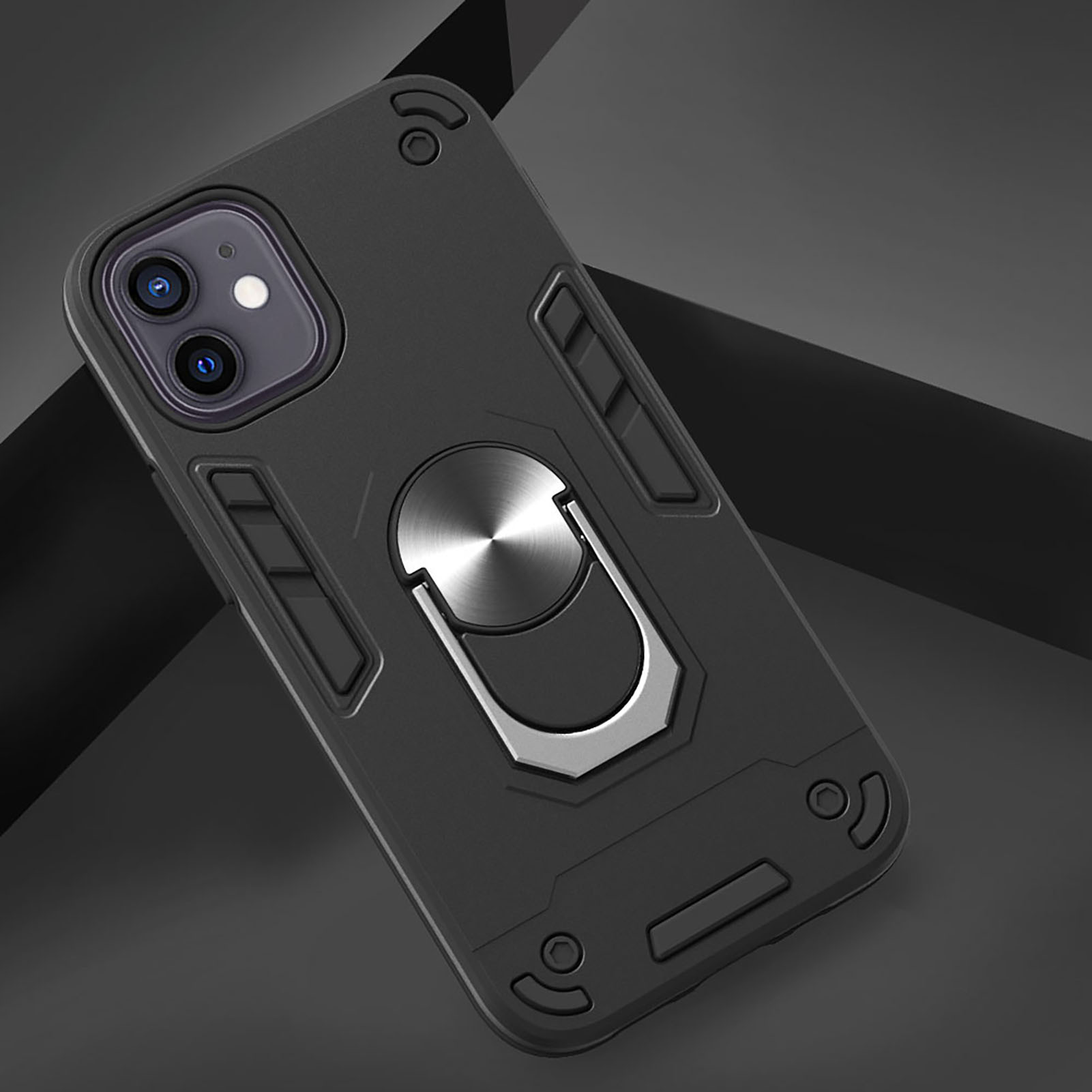 Чехол-накладка Bingo Warrior для iPhone 12 Mini (черный) — фото 4