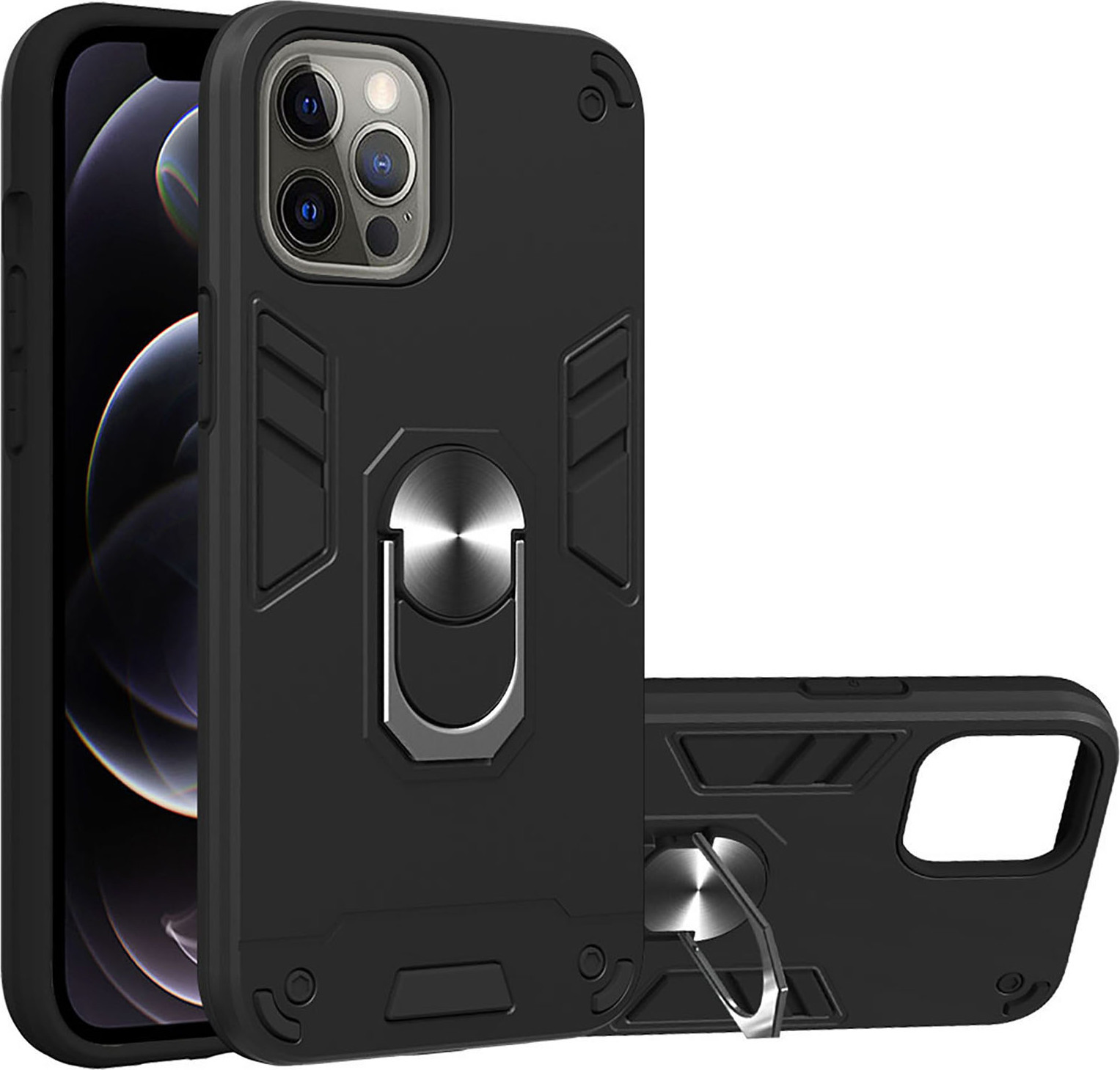 Чехол-накладка Bingo Warrior для iPhone 12 Pro Max (черный) — фото 2