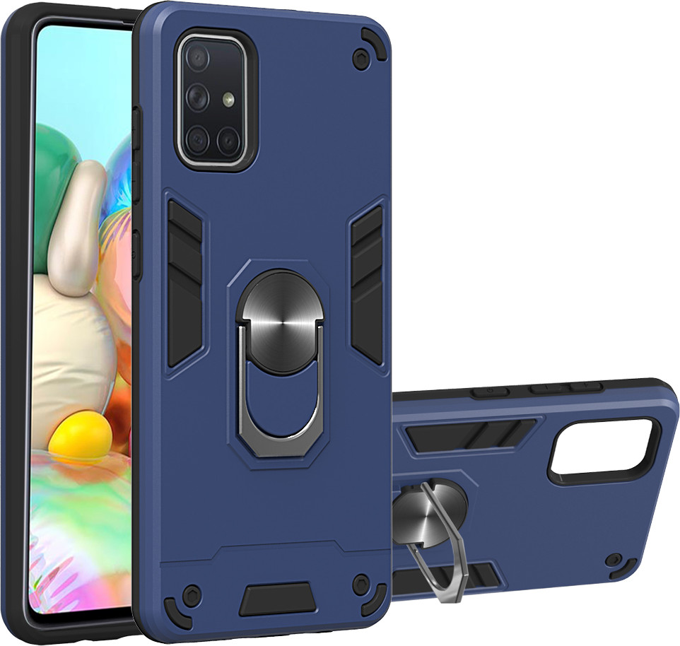 Чехол-накладка Bingo Warrior для Galaxy A71 (синий)