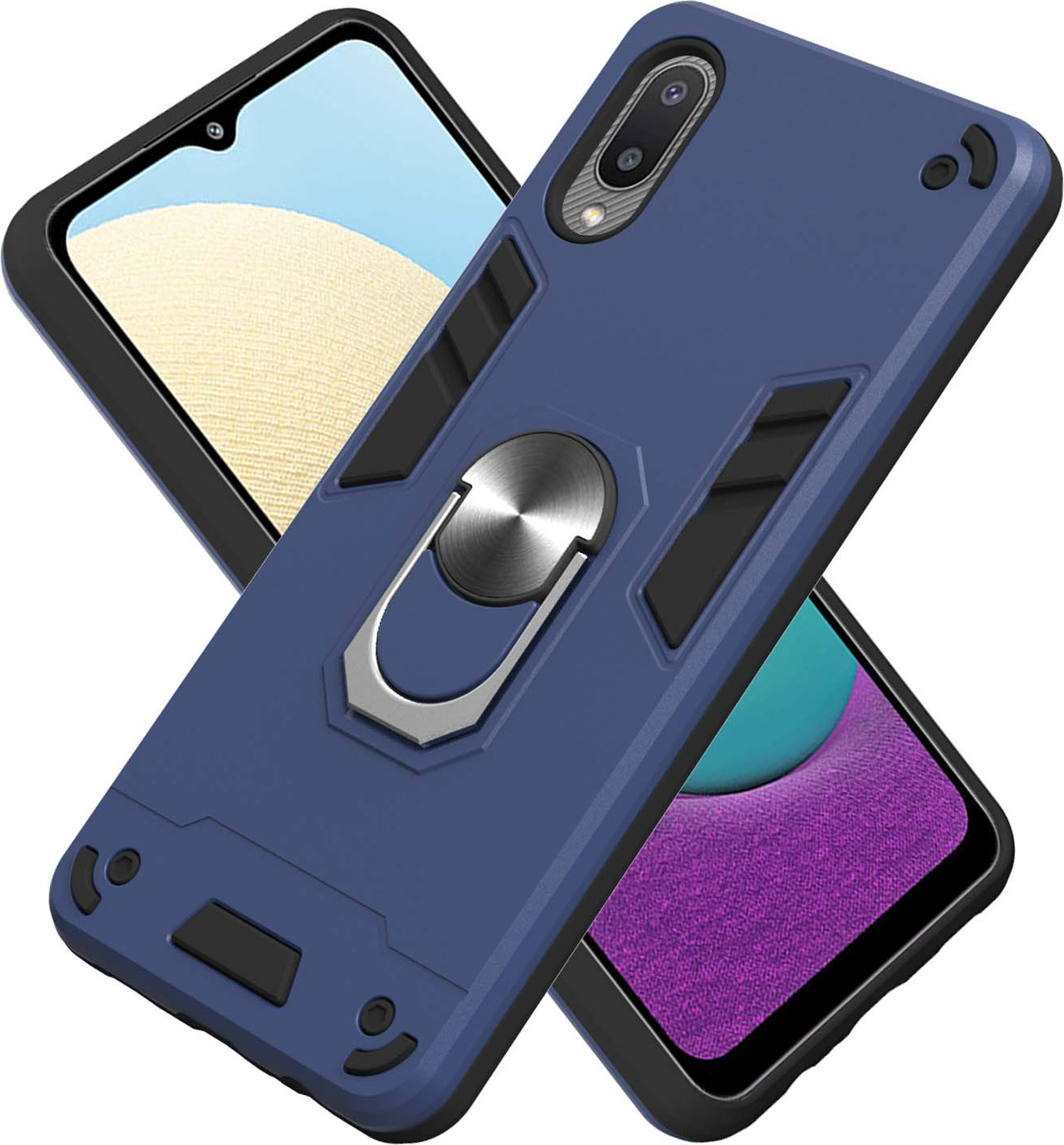 Чехол-накладка Bingo Warrior для Galaxy A02 (синий) — фото 2