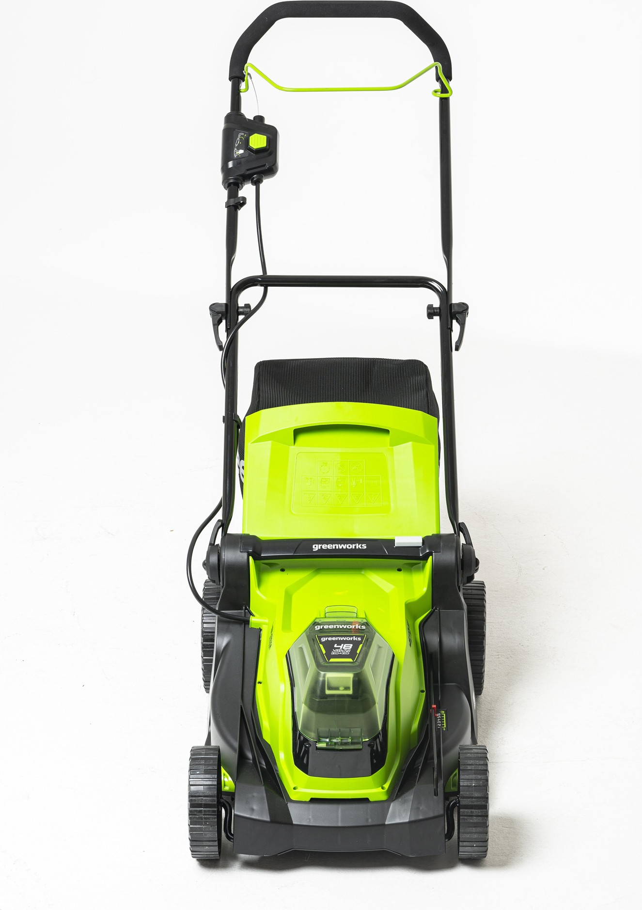 Газонокосилка аккумуляторная Greenworks G24X2LM41 2x24V 41см / 2512607UD (с 2-мя АКБ 4Ач и ЗУ) — фото 4