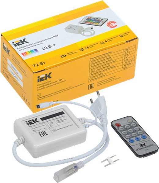 Контроллер для светодиодной ленты IEK LSC1-MONO-360-IR-20-220-B — фото 2