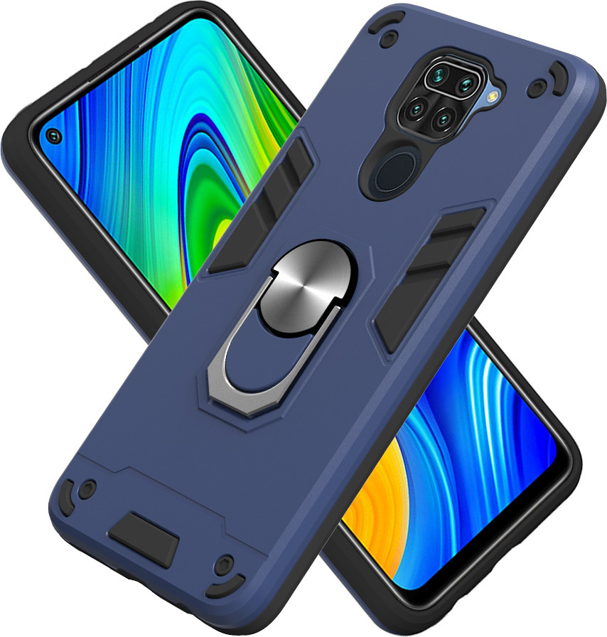 Чехол-накладка Bingo Warrior для Redmi Note 9 (синий) — фото 3