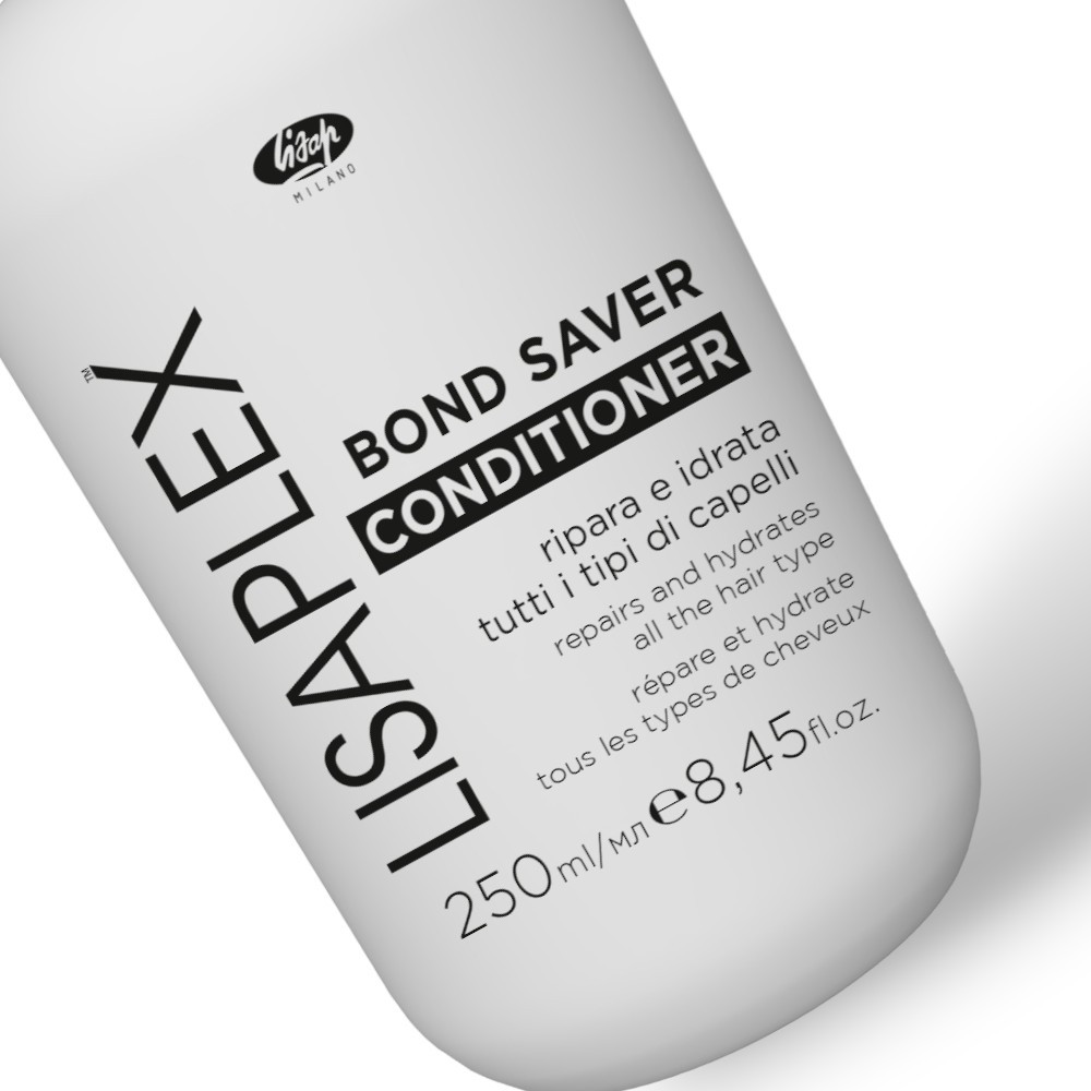 Кондиционер для волос Lisap Lisaplex Bond Saver Восстанавливающий (0.25л) — фото 3