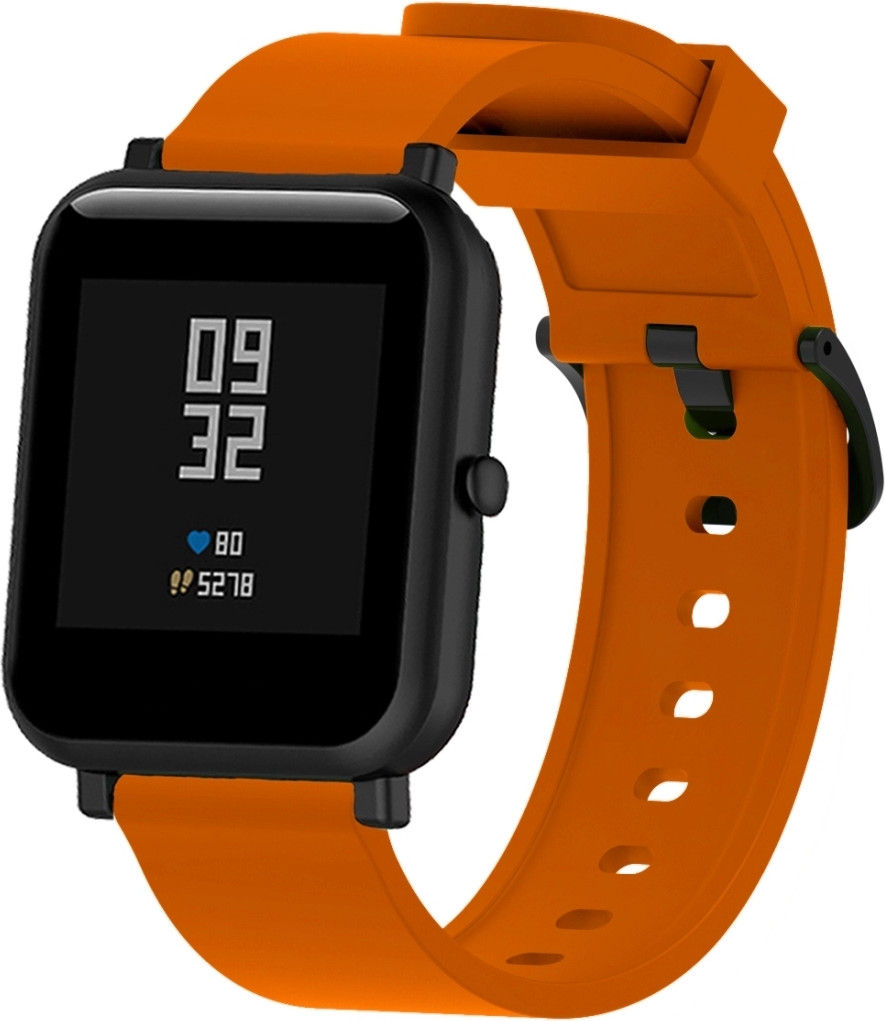 Ремешок для умных часов Bingo Для Amazfit Bip/GTS/GTR 42mm (20мм, оранжевый) — фото 3