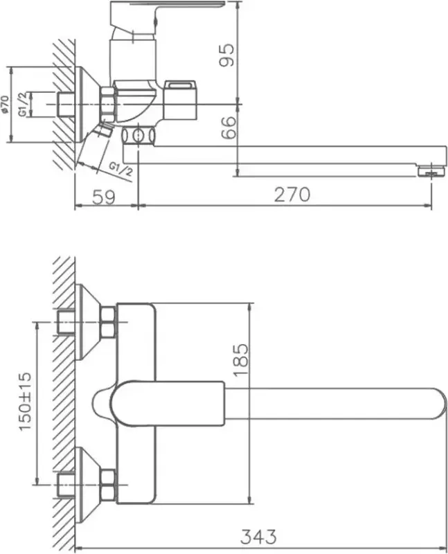 Смеситель Haiba HB22505-3 — фото 5