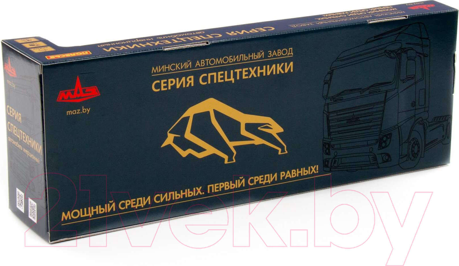 Автомобиль игрушечный Полесье Маз Тягач с полуприцепом со звуком и светом / 94124 (инерционный) — фото 6