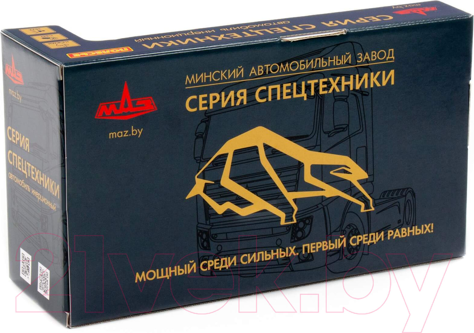 Эвакуатор игрушечный Полесье Маз инерционный со светом и звуком / 94018 — фото 6