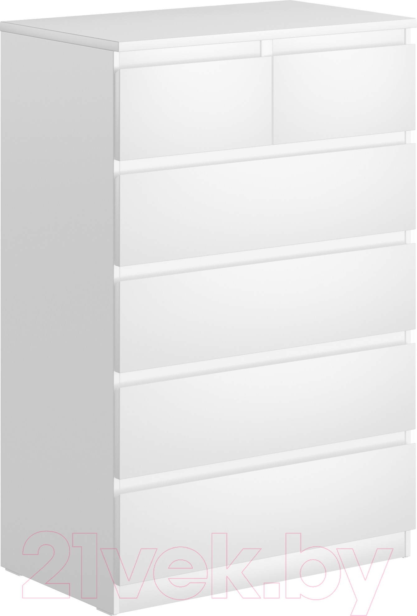 Комод Mio Tesoro Мальта 6 ящиков 80x121 2.05.02.100.1 (белый)