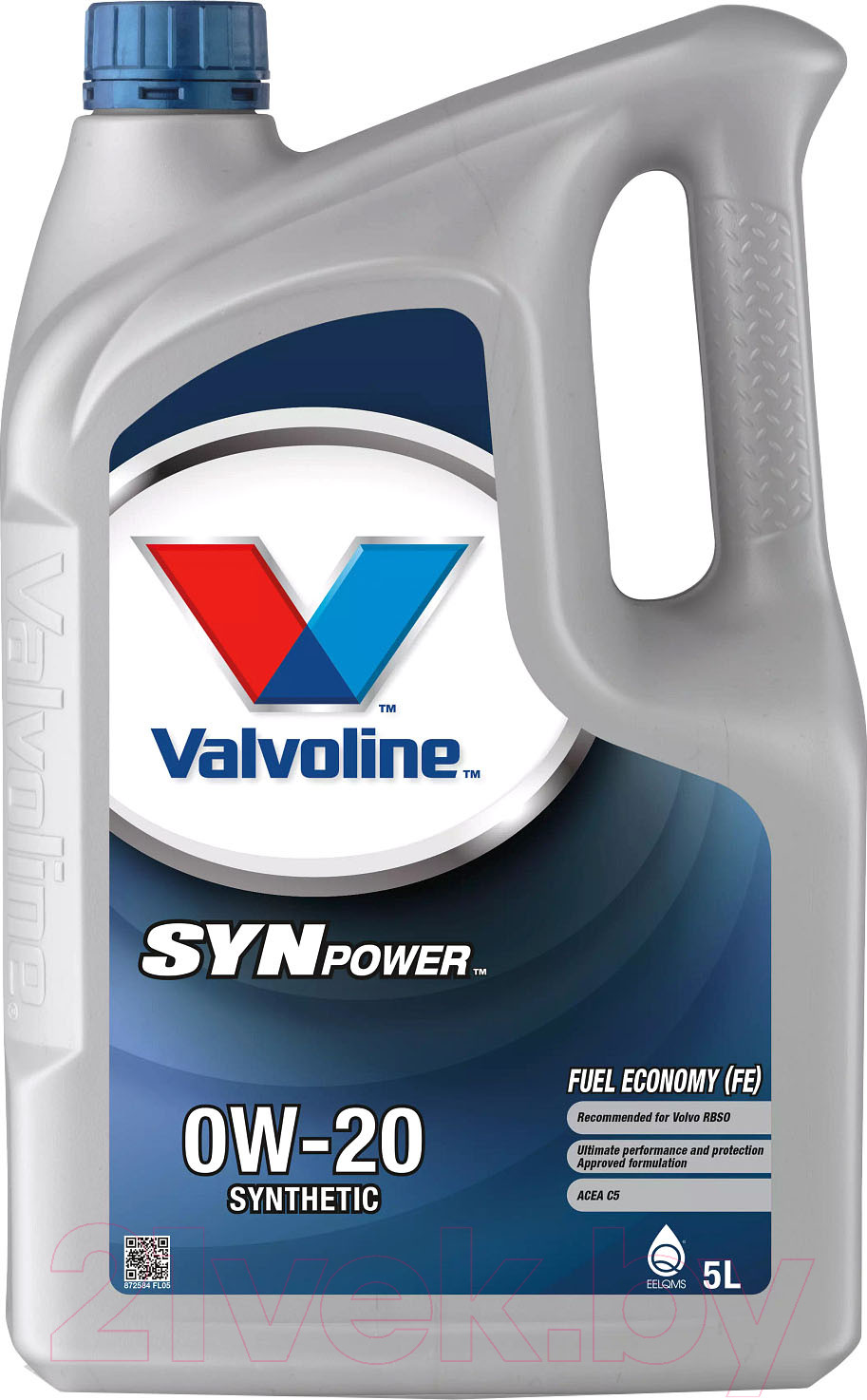 Моторное масло Valvoline SynPower FE 0W20 / 872584 (5л)