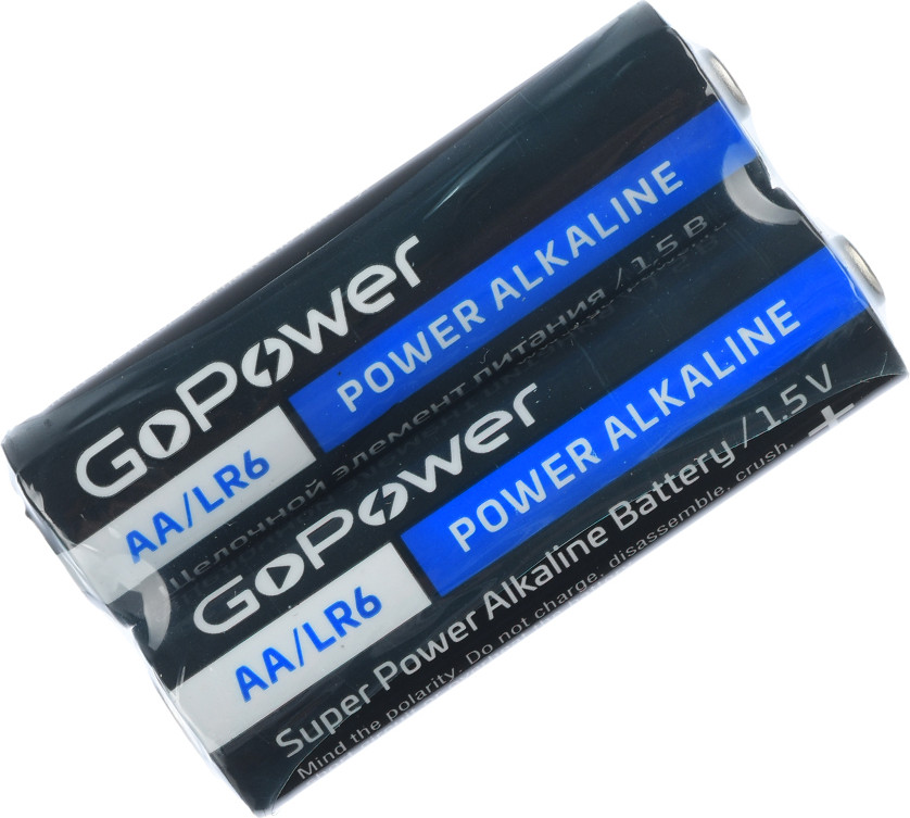 Комплект батареек GoPower Super Power Alkaline Shrink AA/LR6 / 00-00015599 (2шт)