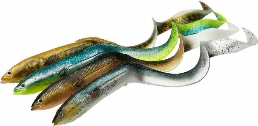 Мягкая приманка Savage Gear LB Real EEL Green Yellow Glitter / 80194 — фото 3
