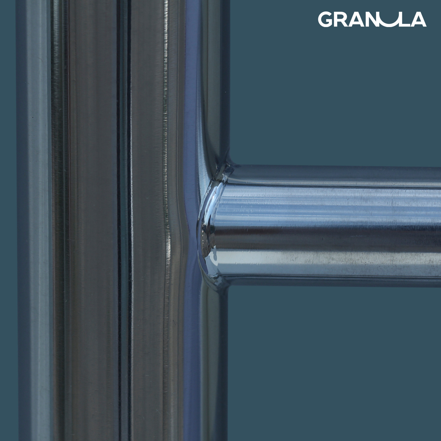 Полотенцесушитель водяной GRANULA Браво 50x100 с полкой (боковое подключение, левое) — фото 5