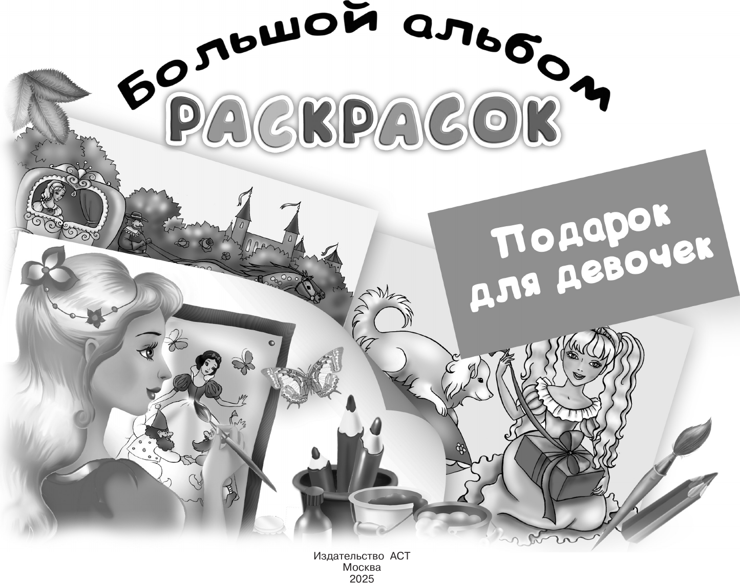 Раскраска АСТ Подарок для девочек. Большой альбом раскрасок (Жуковская Е.Р.) — фото 2