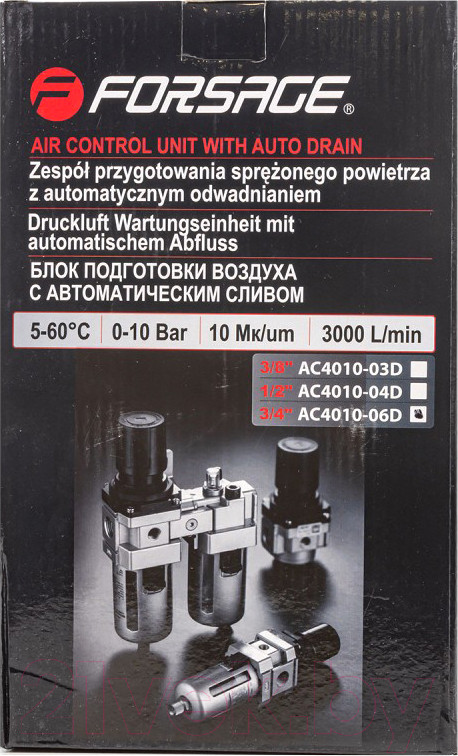 Блок подготовки воздуха Forsage F-AC4010-06D (54441 ) — фото 3