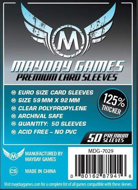 Набор протекторов для игровых карточек Mayday Games MDG-7029 (50шт, прозрачный)