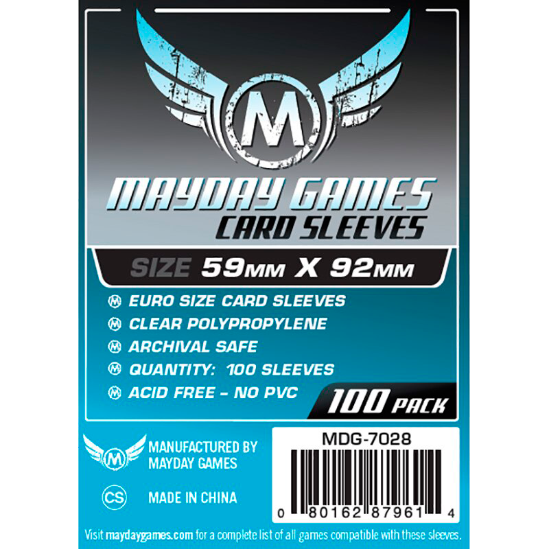 Набор протекторов для игровых карточек Mayday Games MDG-7028 (100шт, прозрачный)