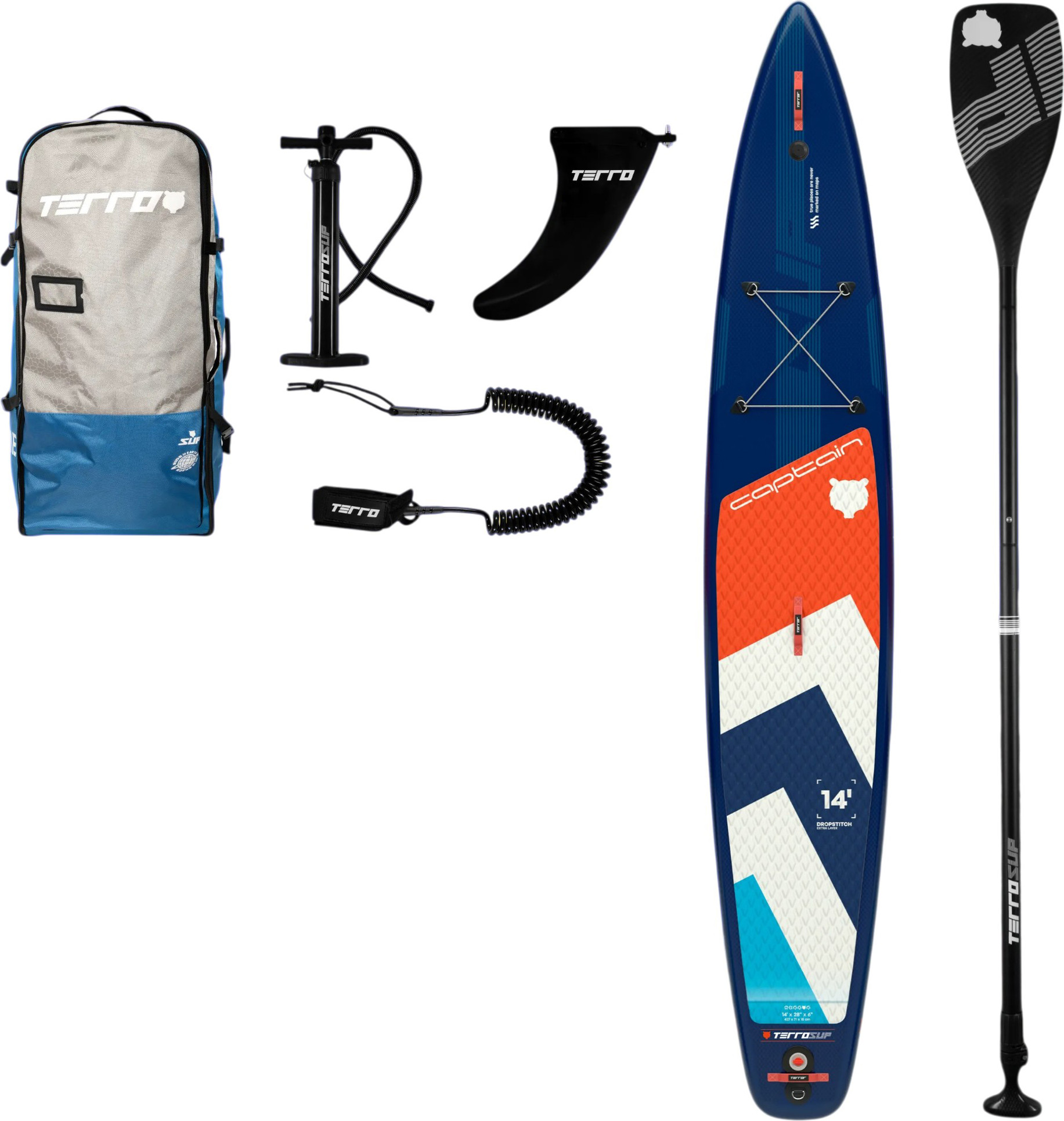 SUP-борд Terror Captain 14.28x6 (синий)