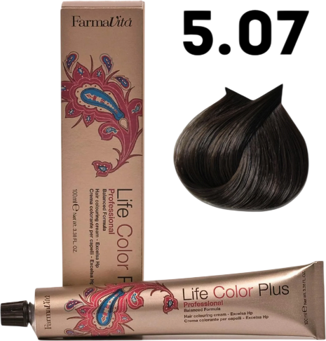 Крем-краска для волос Farmavita Life Color Plus 5.07 (100мл)