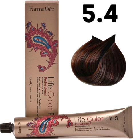 Крем-краска для волос Farmavita Life Color Plus 5.4 (100мл)