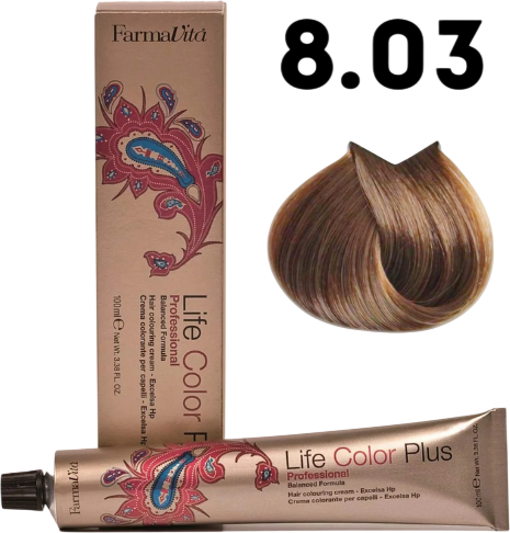 Крем-краска для волос Farmavita Life Color Plus 8.03 (100мл)