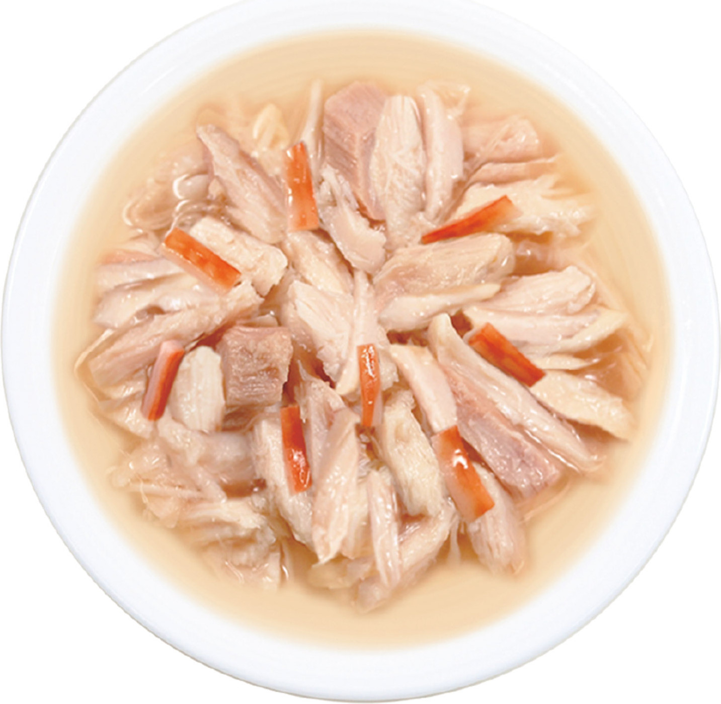 Влажный корм для кошек Inaba Toromi Филе курицы, тунец и сурими в бульоне (80г) — фото 2