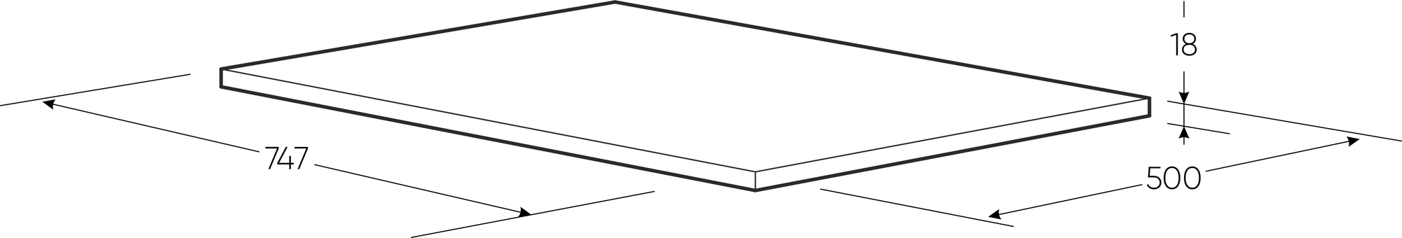 Полка вкладная Mio Tesoro Пегас 75x50 2.04.05.014.5 (дуб венге) — фото 4