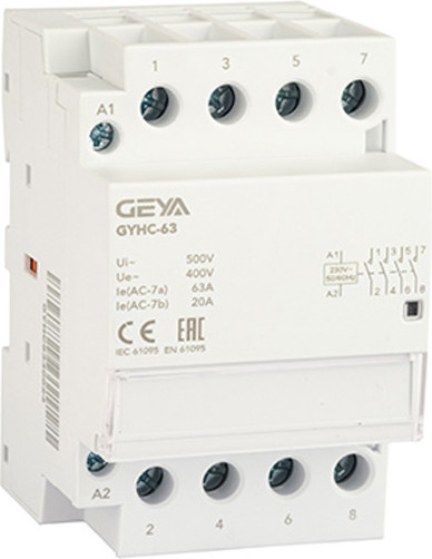 Контактор Geya Модульный GYHC-4P / GYHC6340230