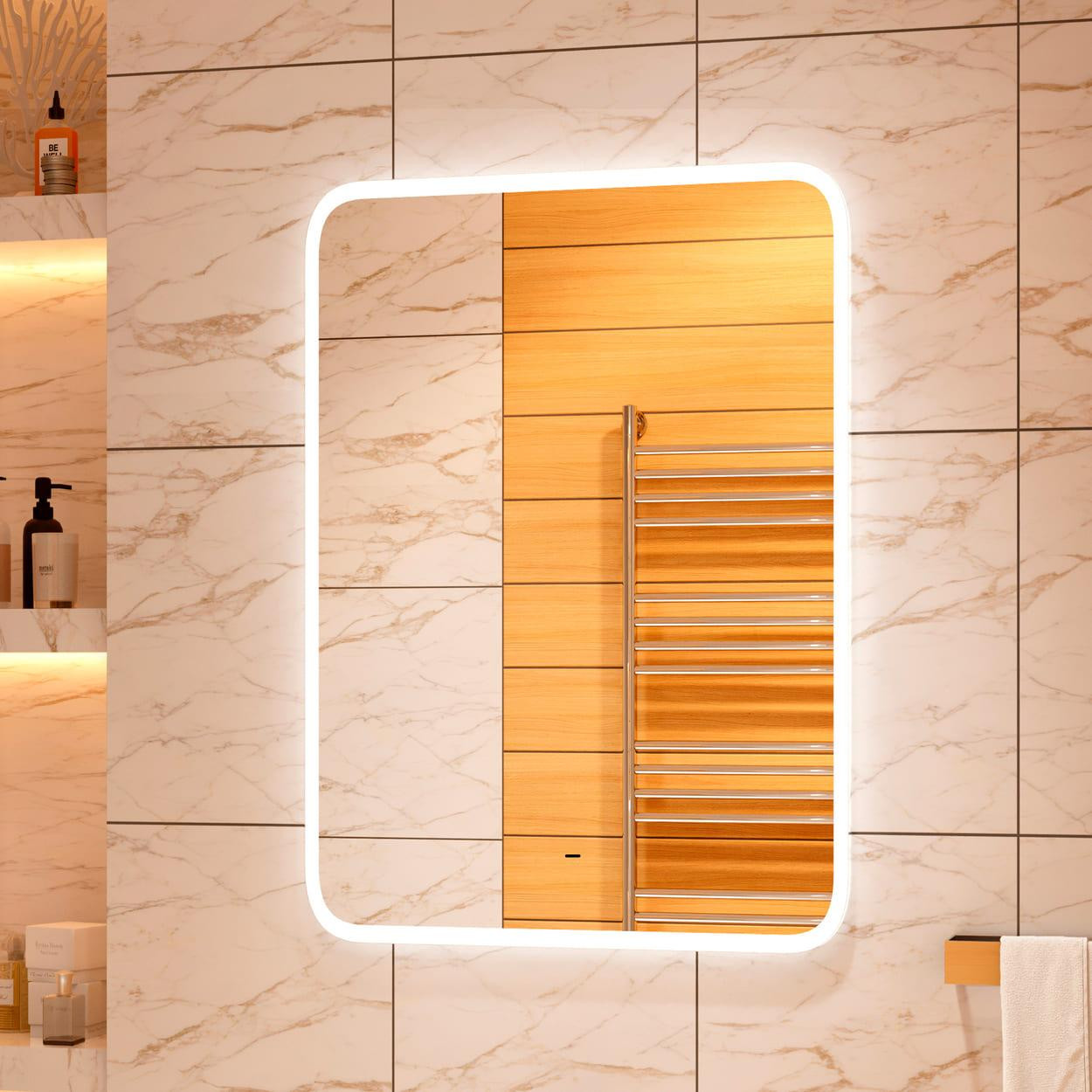 Зеркало Континент Glamour Led 80x120 (с бесконтактным сенсором)
