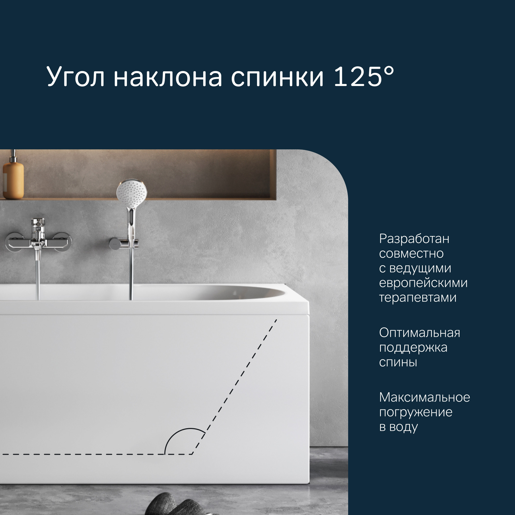 Ванна акриловая AM.PM X-Joy 150x70 / W94A-150-070W-A1 — фото 3