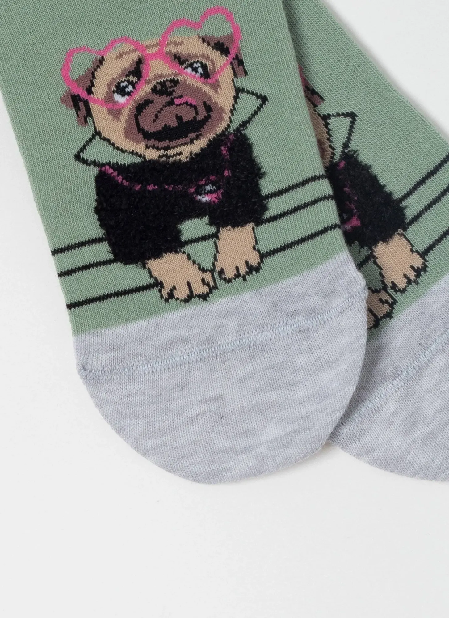 Носки Брестские Classic 1133 рис.587 (р.25, серый/зеленый) — фото 3